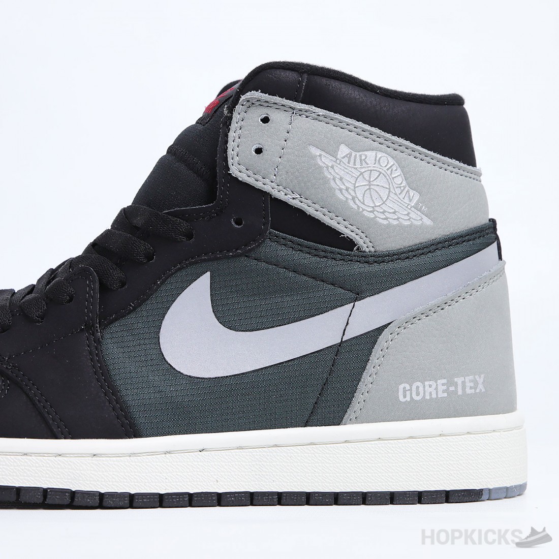 air jordan 1 high element gore tex black particle grey